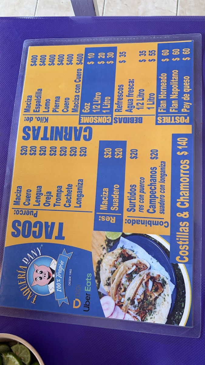 Taquería Dany Menu - Image 5